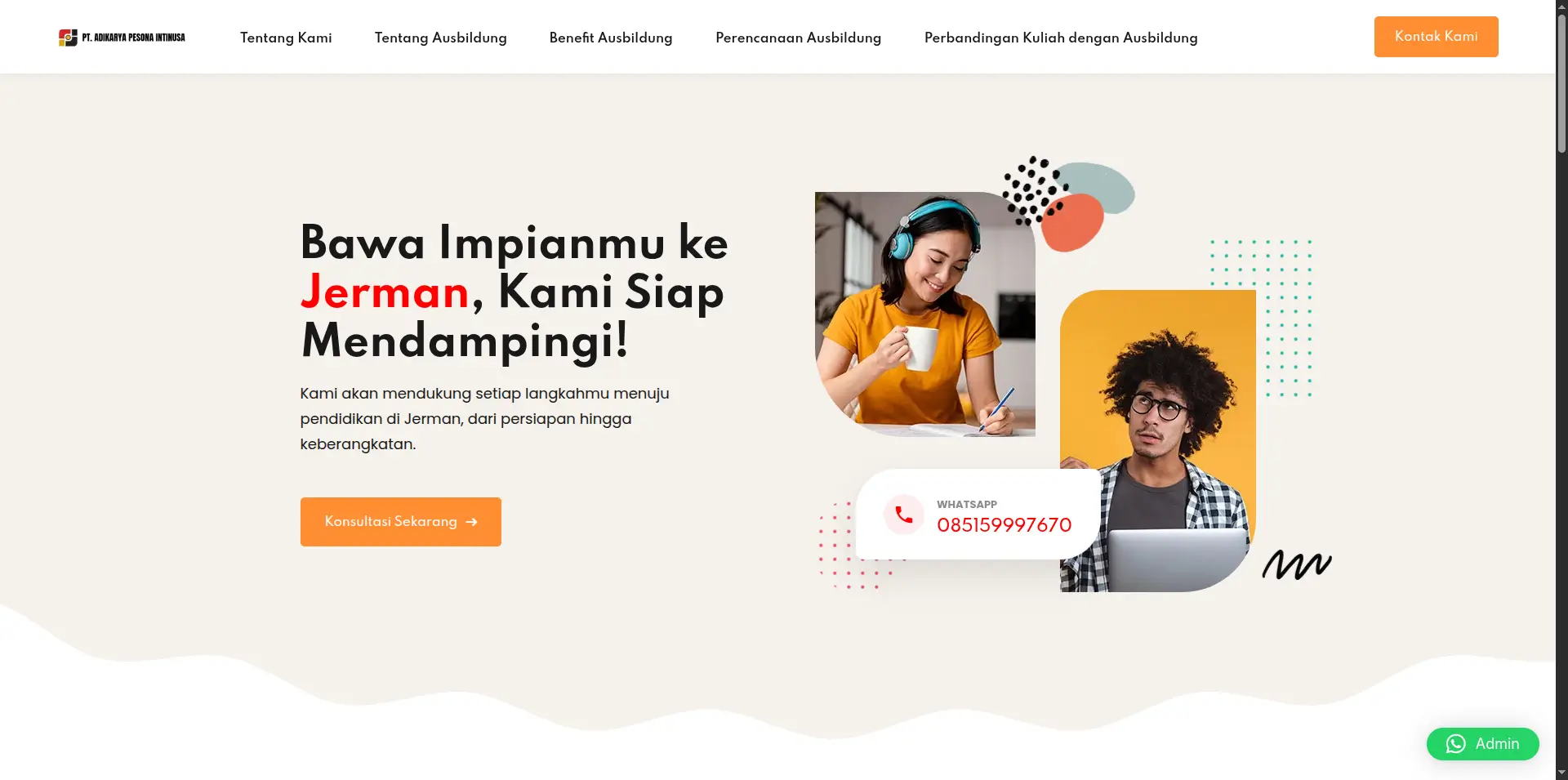 Tampilan PT. Adikarya Pesona Intinusa