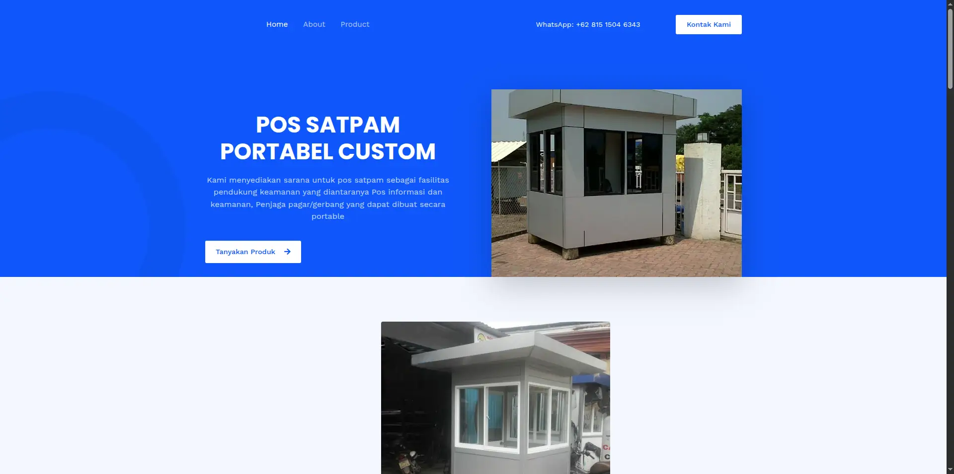 Tampilan Pos Satpam